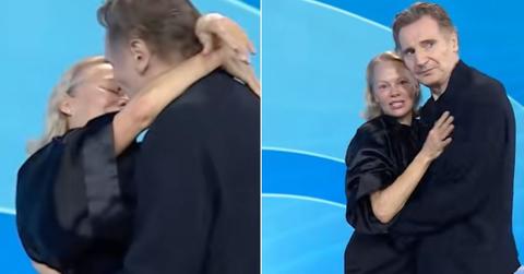 photo of Pamela Anderson and Liam Neeson