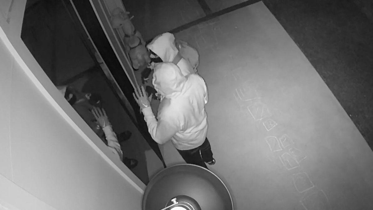 The suspects ran off with more than $1million worth of handbags, watches and jewelry.
