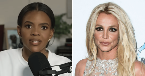Split photo of Candace Owens, Britney Spears