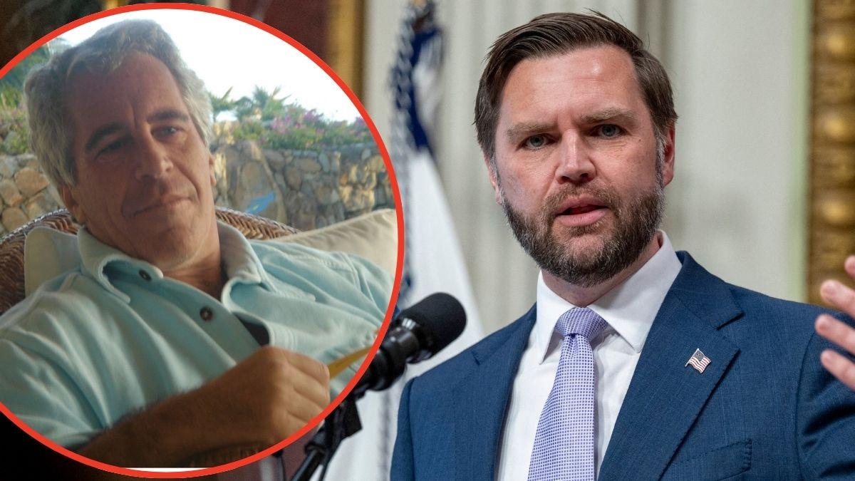 Photo of JD Vance and Jeffrey Epstein