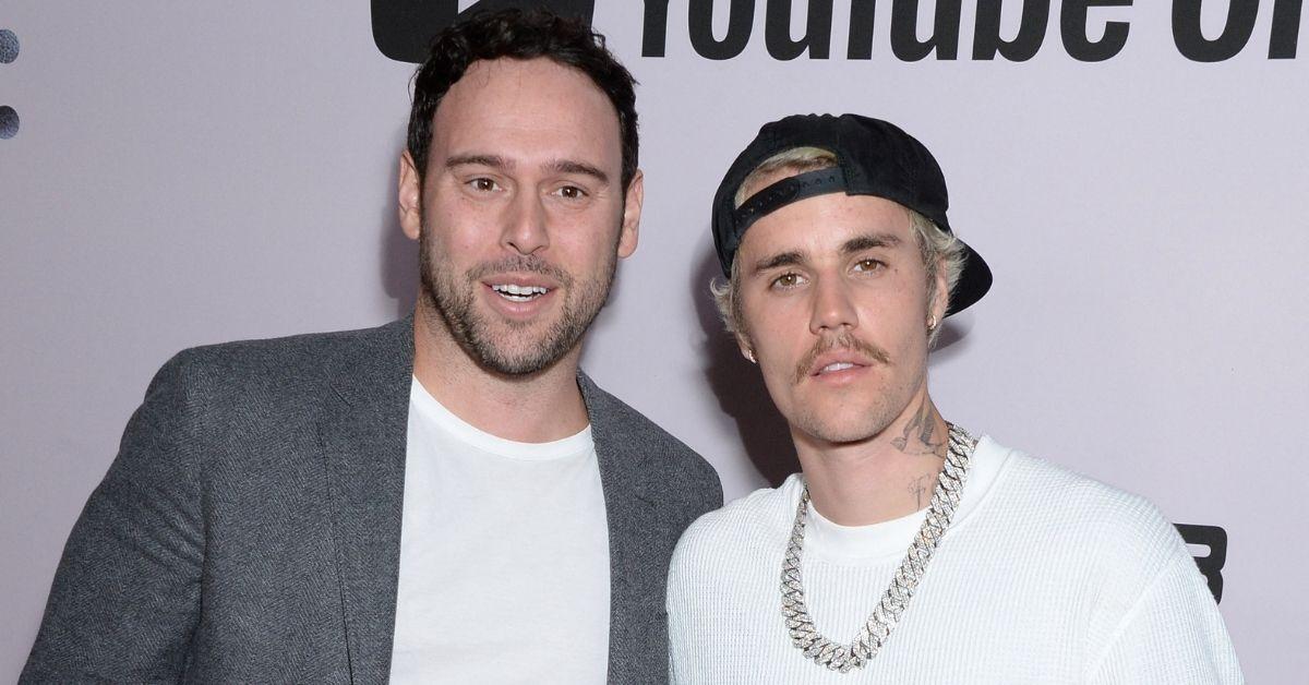 picture of Justin Bieber and Scooter Braun
