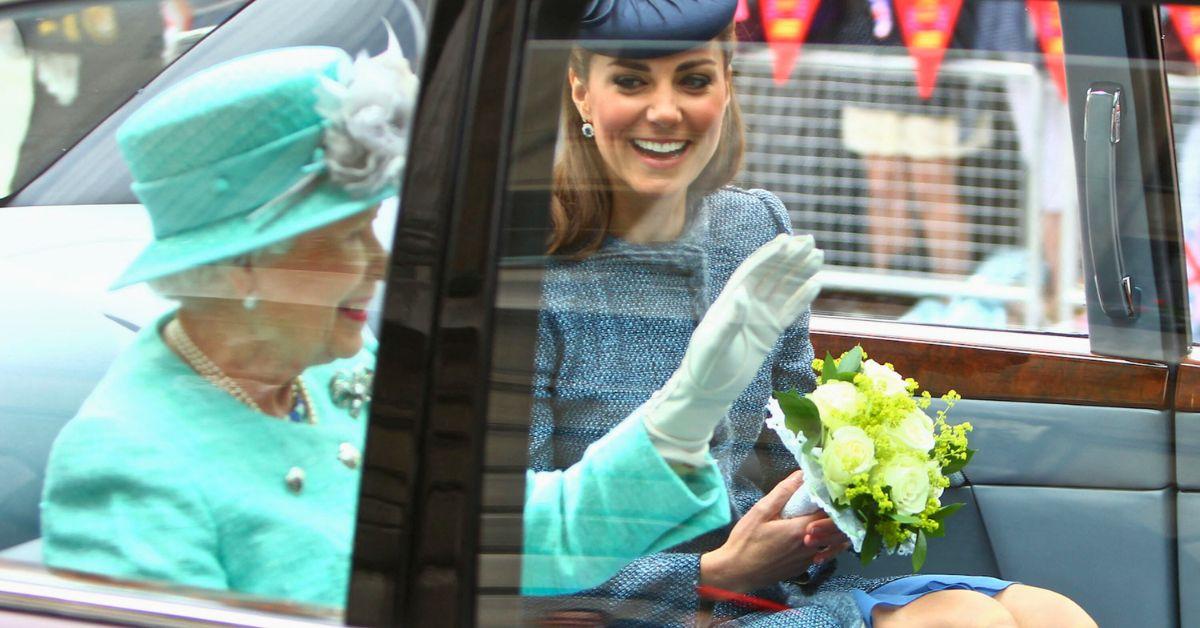 Photo of Kate Middelton and Queen Elizabeth