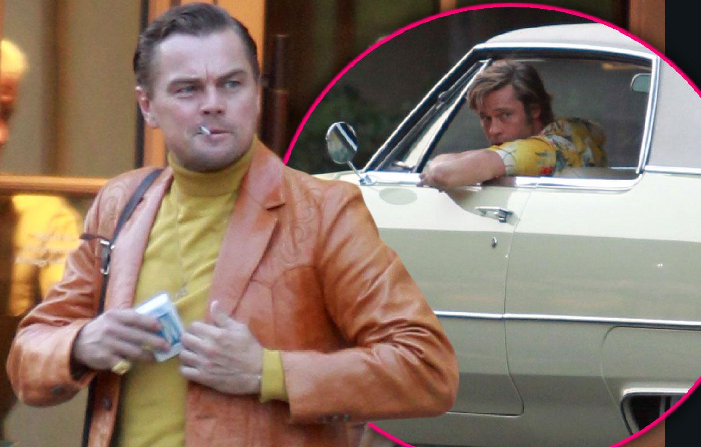 Brad Pitt Films Tarantino Movie With Leonardo DiCaprio