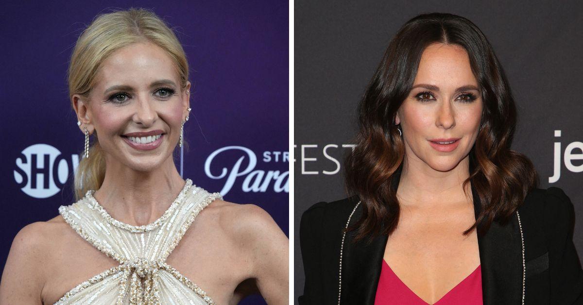 Split photo of Sarah Michelle Gellar, Jennifer Love Hewitt