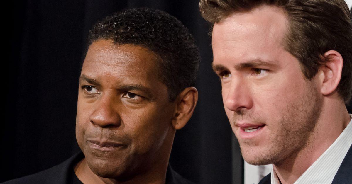 Photo of Denzel Washington and Ryan Reynolds
