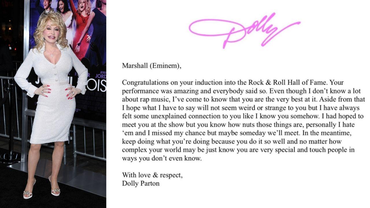 Photo of Dolly Parton and Eminem's IG post