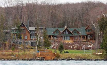 //michael moore lakefront house