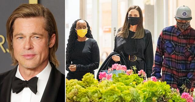 angelina jolie brad pitt photos dinner zahara pax custody r
