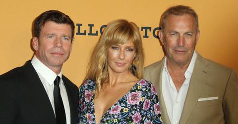 Photo of Taylor Sheridan, Kelly Reilly, Kevin Costner