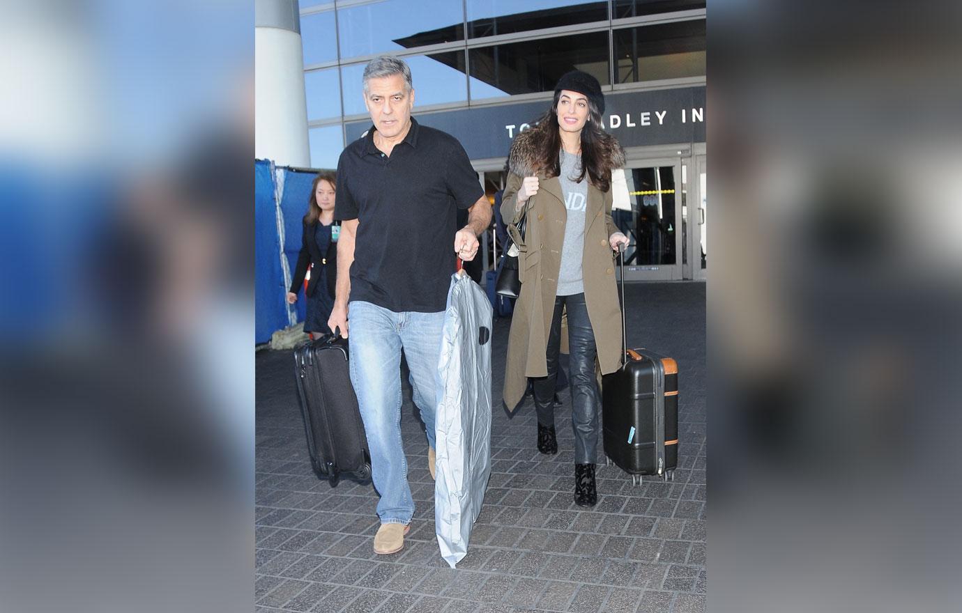 Amal Clooney Pregnant Twins George Stay Home Dad