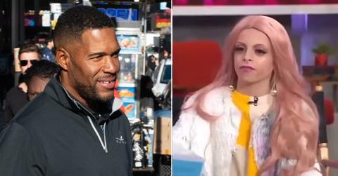 Split photo of Michael Strahan, Desi Napoles