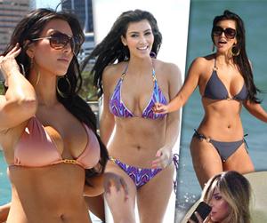 //kim k bikini over years  tall