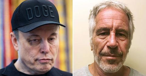 Photo of Elon Musk, Jeffrey Epstein