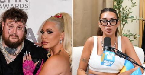 A photo of Jelly Roll and Bunnie Xo alongside a photo of Briana LaPaglia