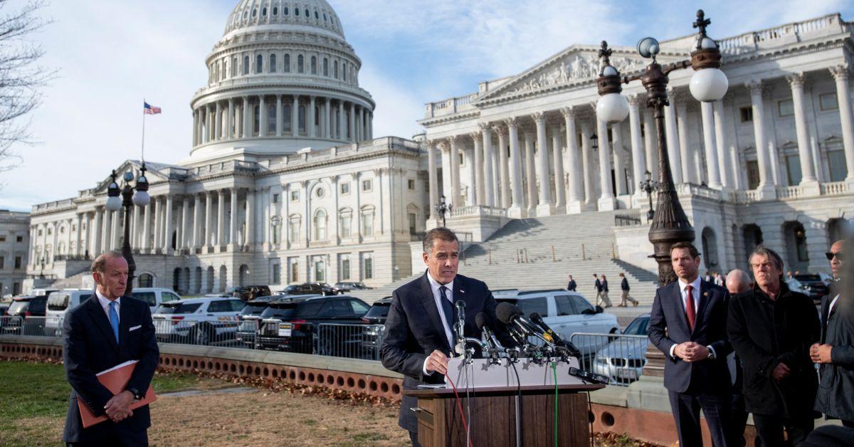 hunter biden crashes house hearing gop debate contempt congress