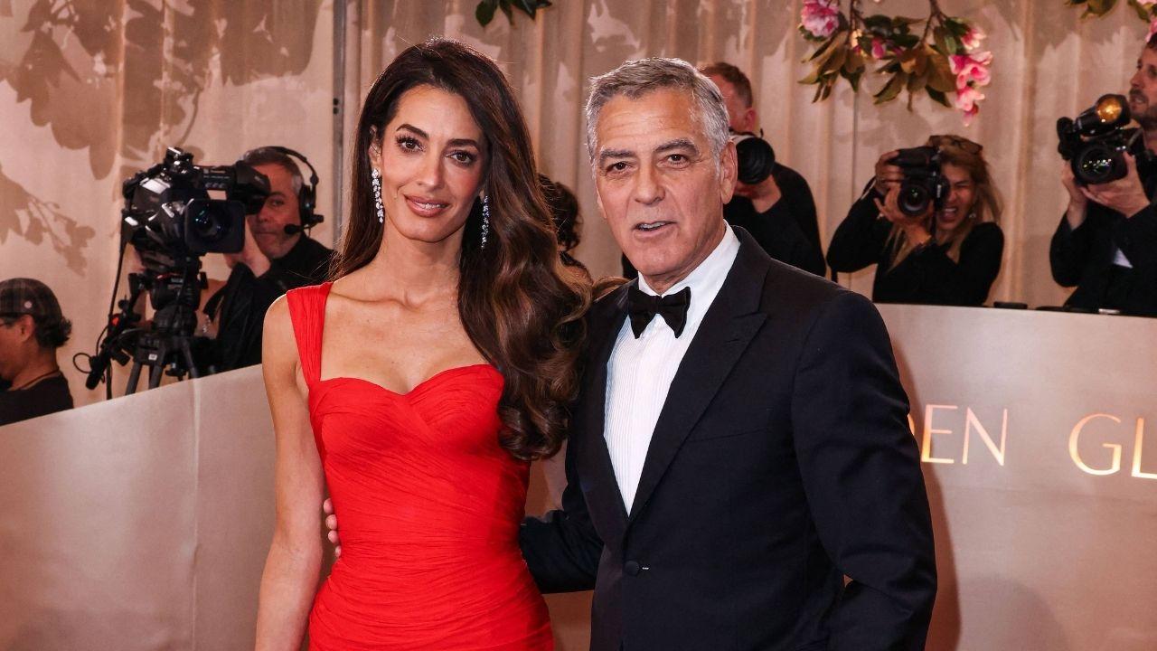 Photo of George and Amal Clooney