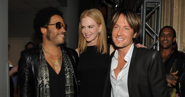 Lenny Kravitz and Nicole Kidman and Keith Urban
