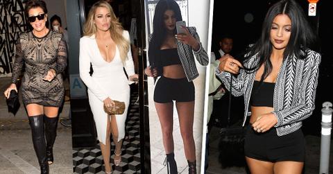 Kylie Jenner Nearly Nude Outfit Family Dinner