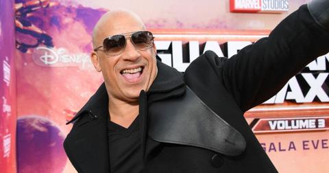 vin diesel at guardian of galaxy event