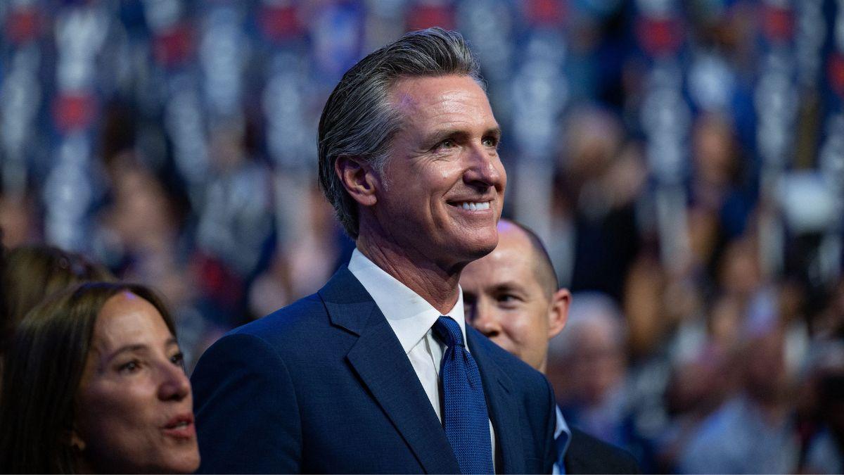 image of Gavin Newsom fired back, calling out the timing as gas prices continue to rise.