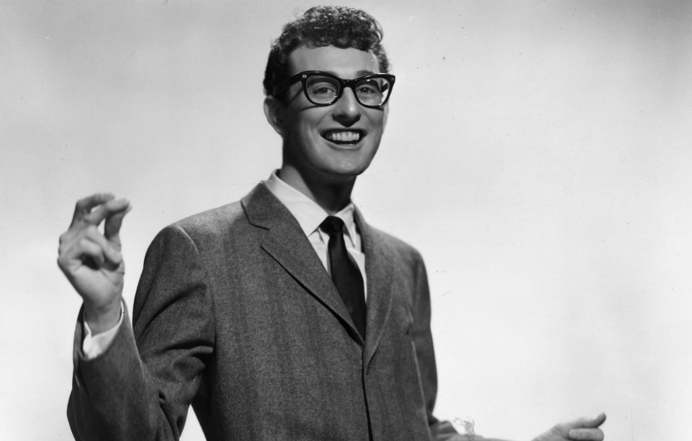 Buddy Holly scored a dozen hits before he died in an airplane crash.