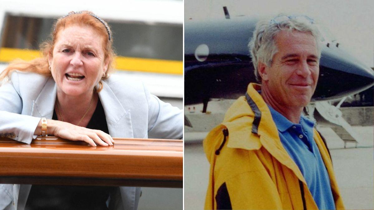 Photo of Sarah Ferguson and Jeffrey Epstein.