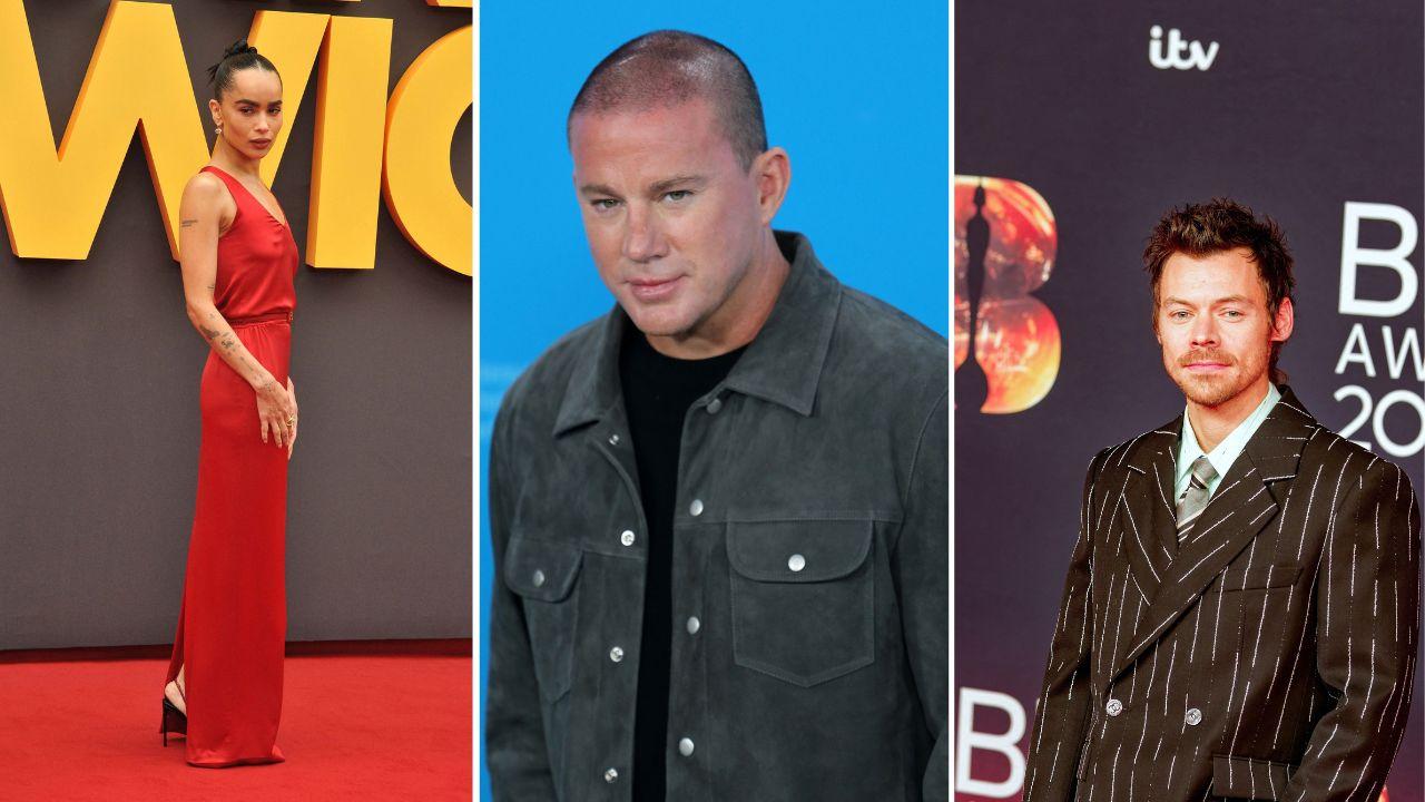 Photo of Zoe Kravitz, Channing Tatum, and Harry Styles