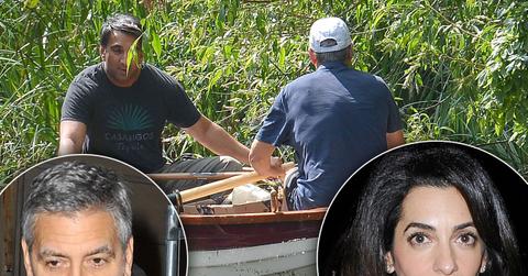 George Clooney Twins Born Row Boat