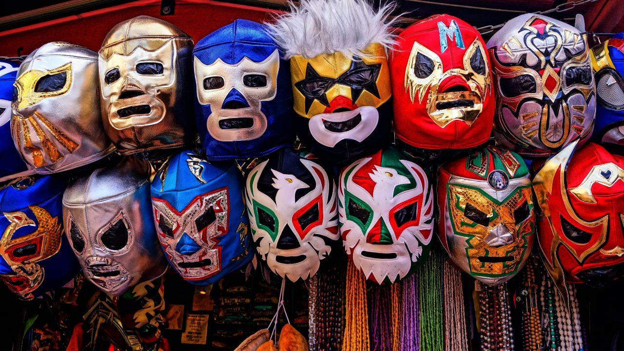 Photo of wrestling masks