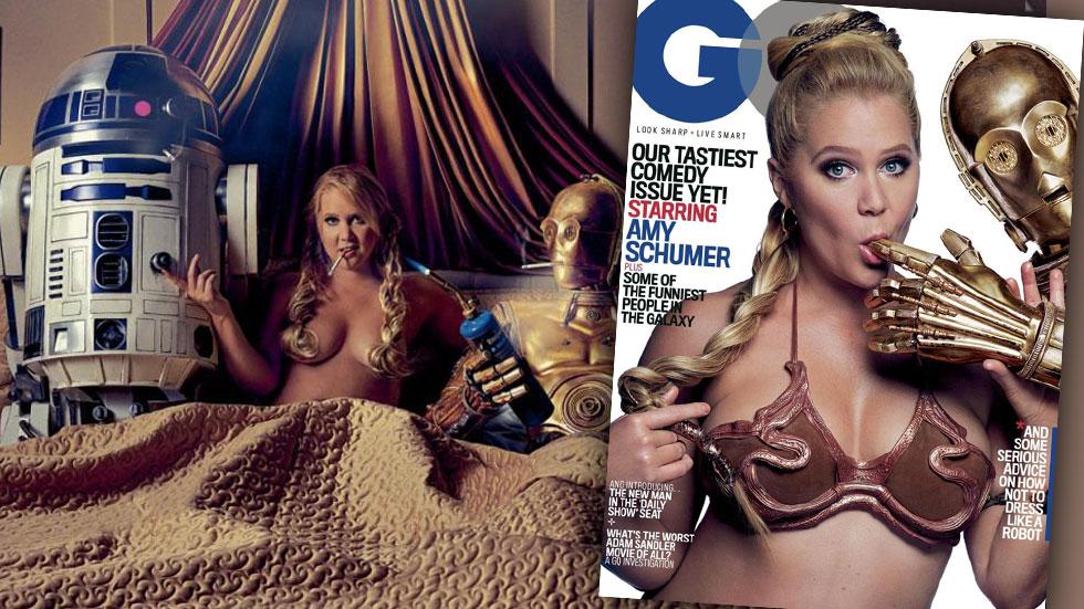 Amy Schumer Princess Leia GQ Bikini