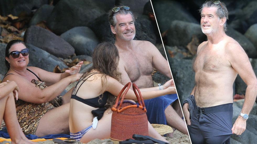 pierce brosnan keely shaye smith shirtless hawaii