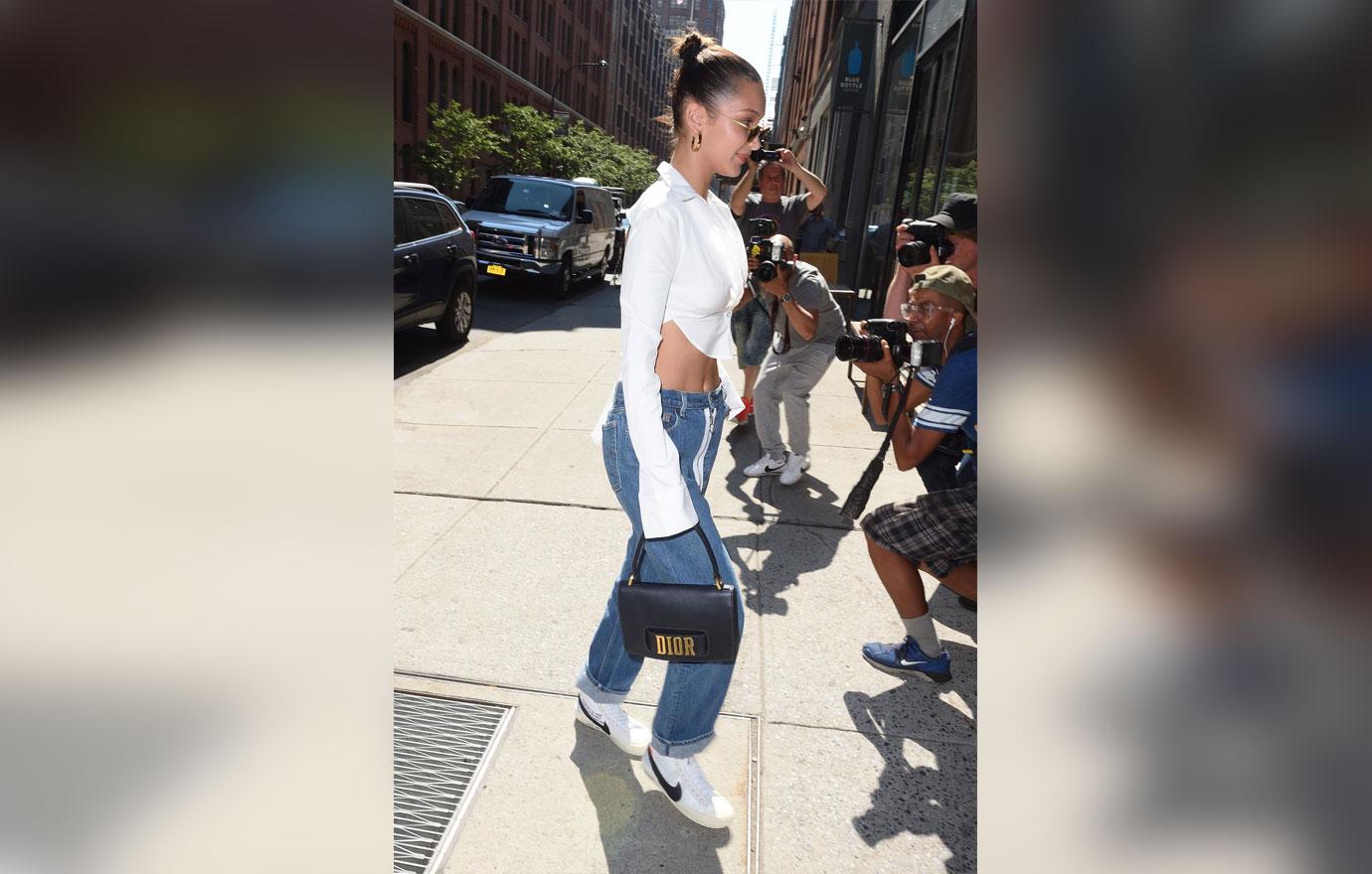 Scary skinny bella hadid loose pants nyc