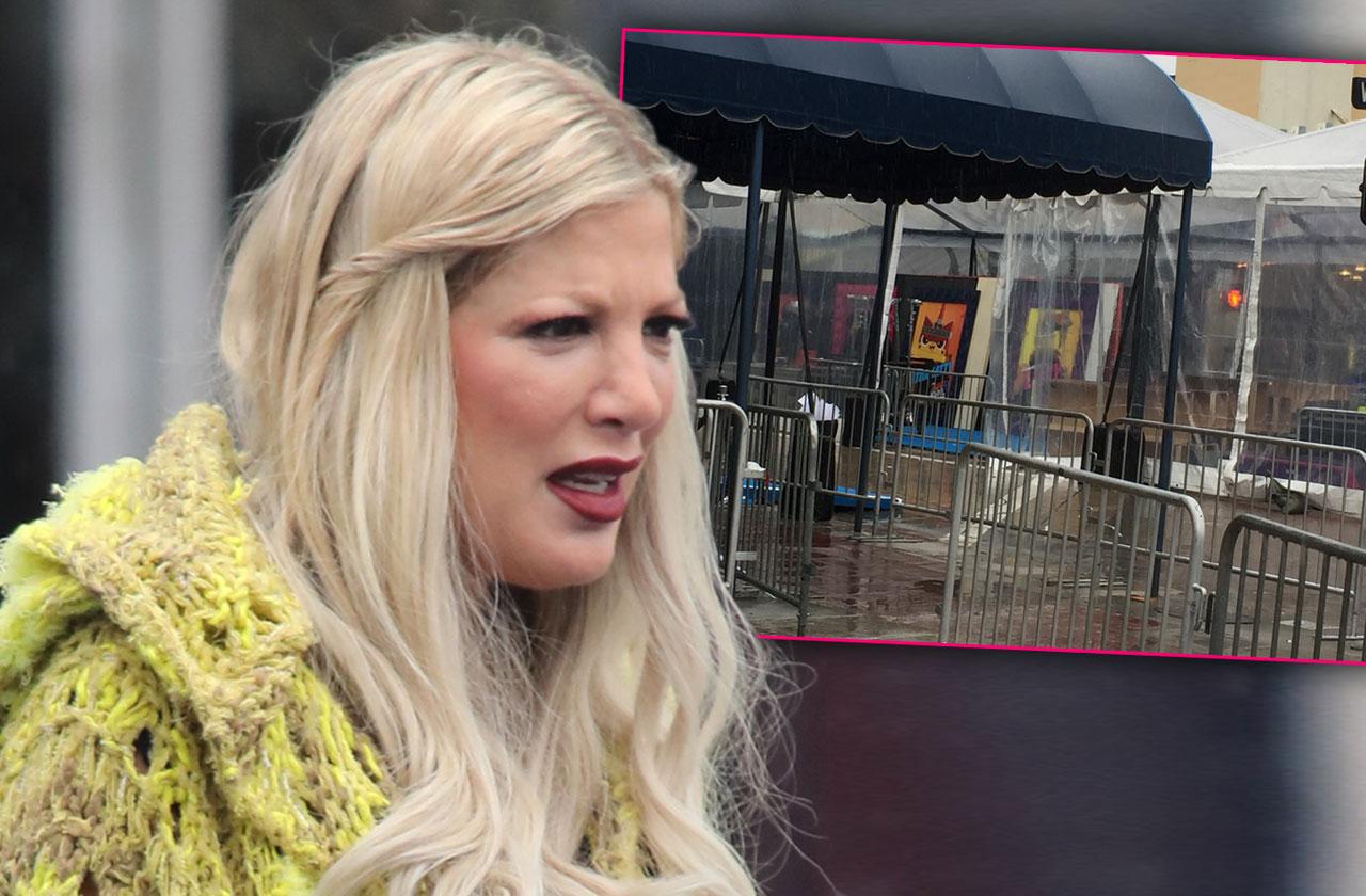 Tori Spelling Lego Movie 2 Red Carpet