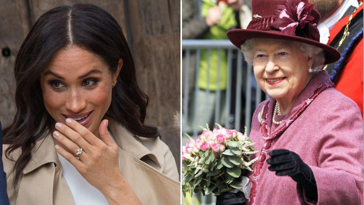 Photo of Meghan Markle and Queen Elizabeth