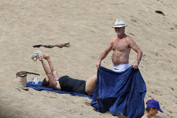 Pierce Brosnan Shirtless Hawaii