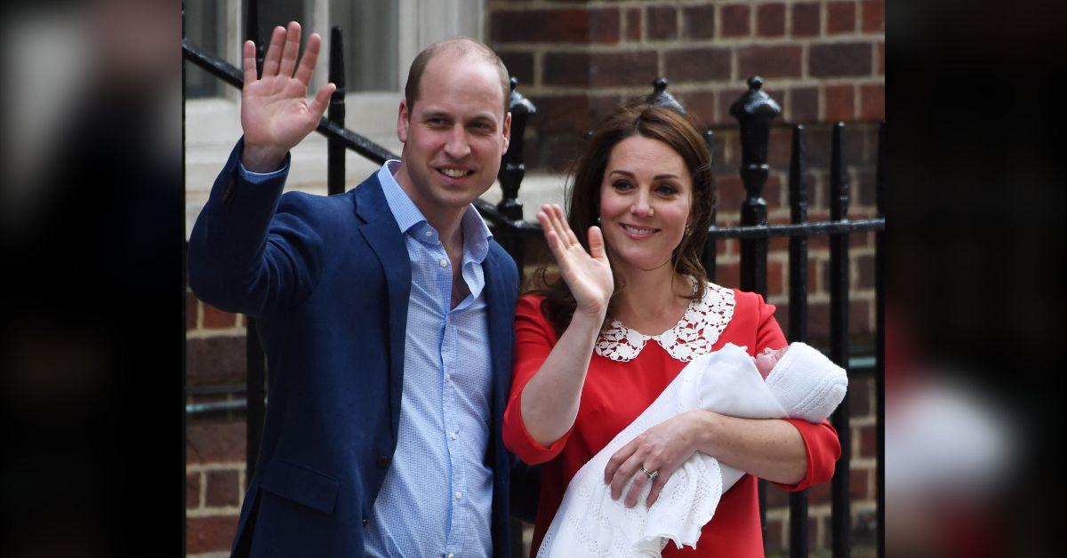 Photo of Kate Middleton, Prince William and George