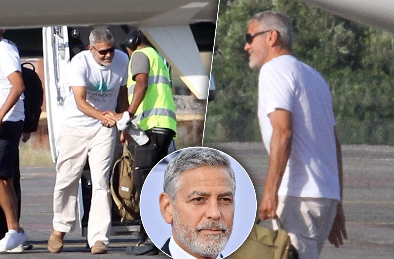 George Clooney Limping Car Accident