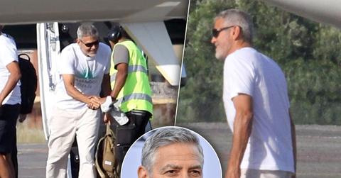 George Clooney Limping Car Accident