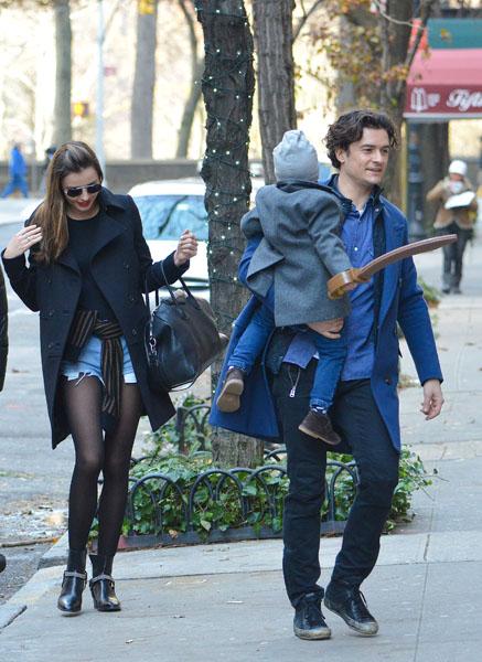 Orlando Bloom Flynn Miranda Kerr Sword Lunch