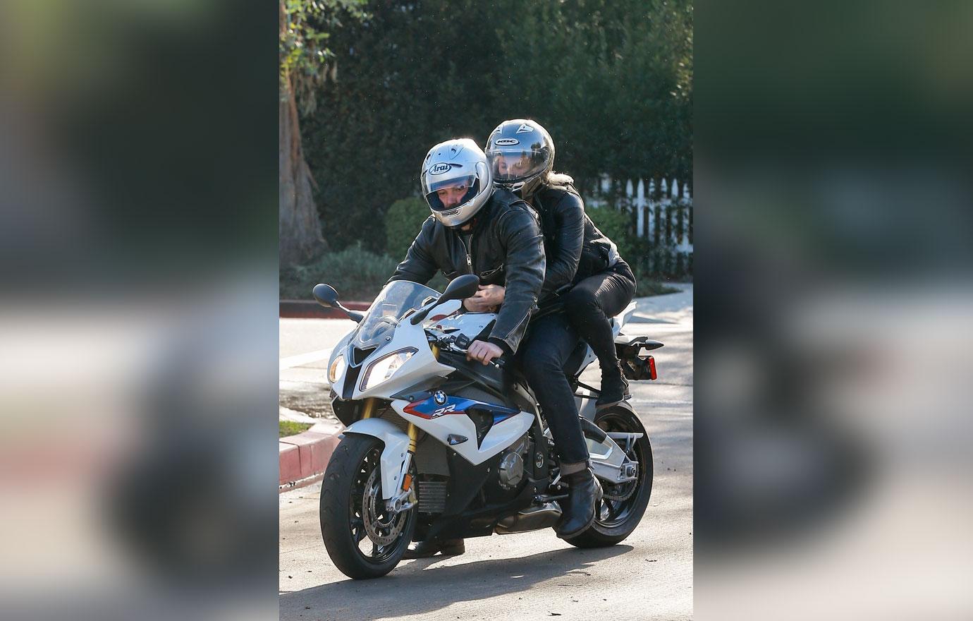 Ben Affleck Rides Motorbike No Hands