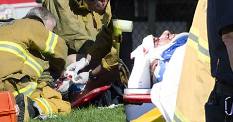 Harrison Ford Carried Away From Plane Crash On Stretcher