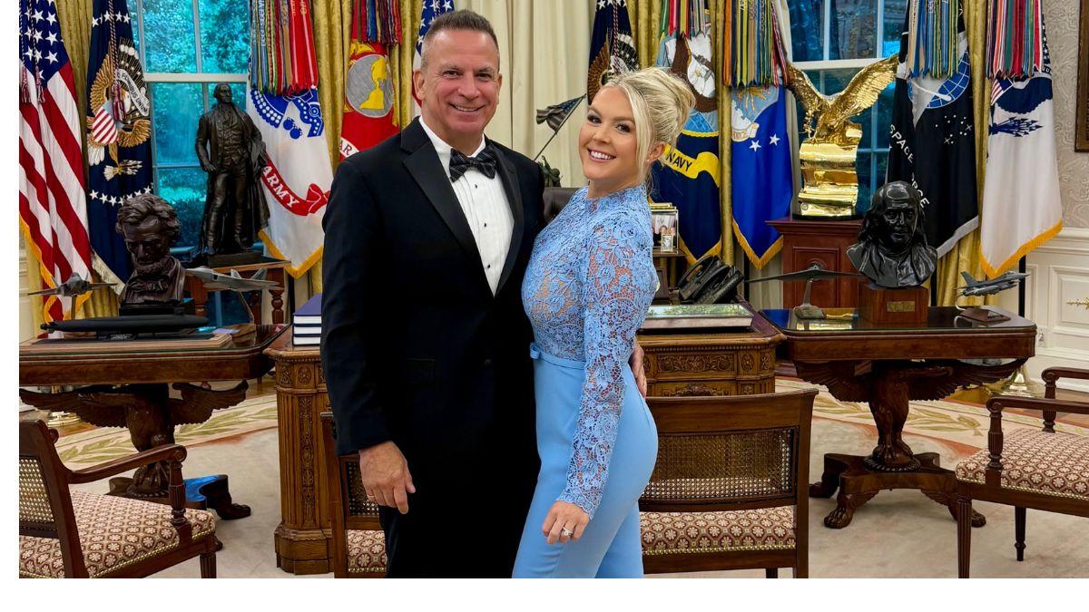 Photo of Karoline Leavitt and Nicholas Riccio