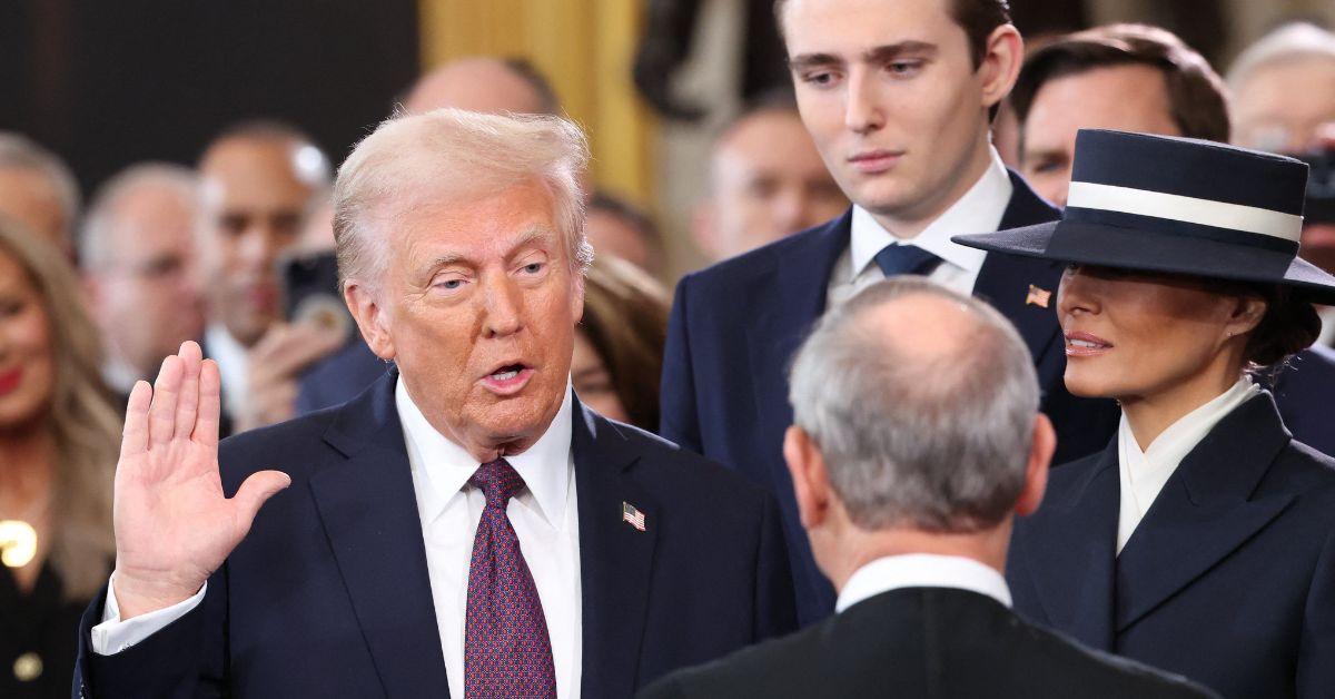 Photo of Donald and Barron Trump