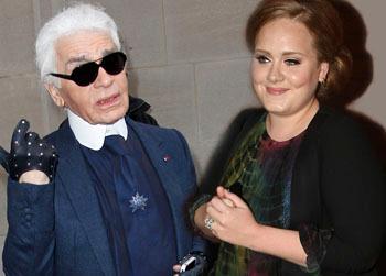 //karl lagerfeld apology adele weight splash