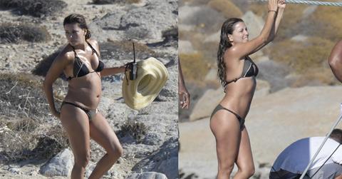 //eva longoria flaunts curves in string bikini amid pregnancy rumors pp