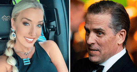 Split photo of Lunden Roberts, Hunter Biden