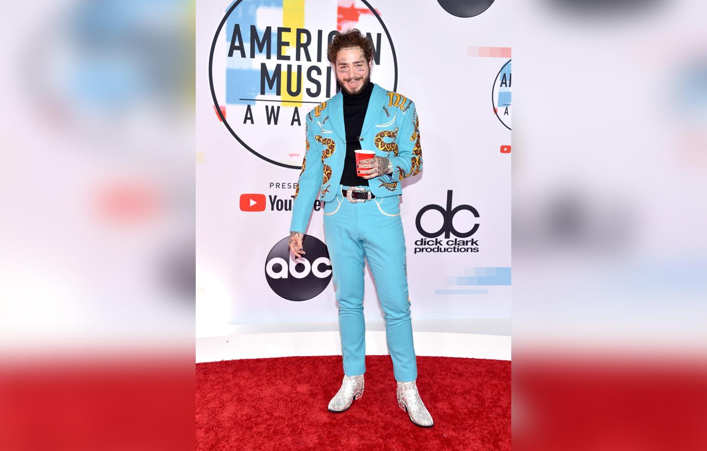 American Music Awards Red Carpet Celebrity Arrivals