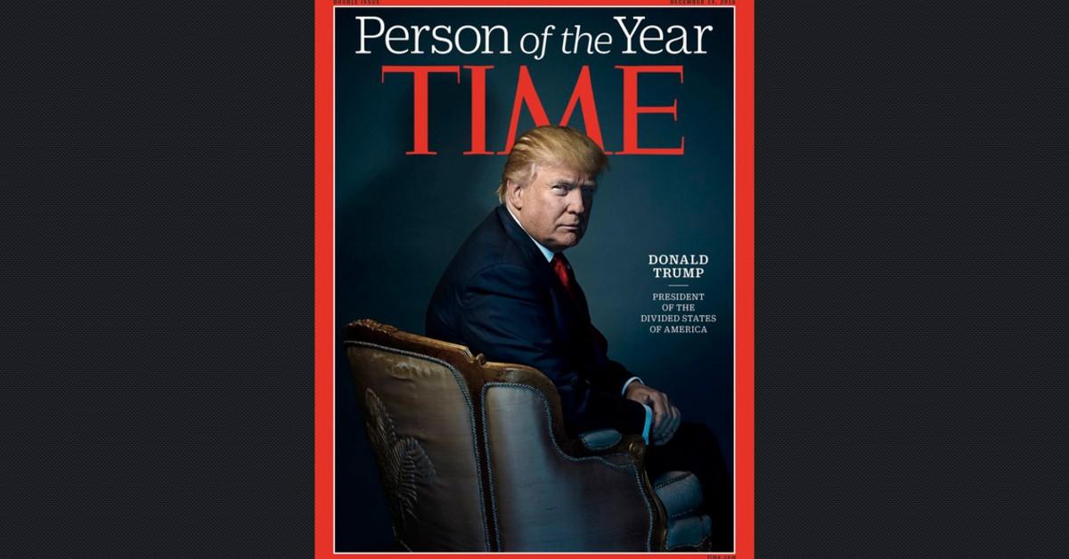 time trolled trump person of year devil horns cover time