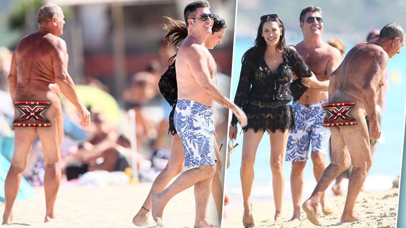 //simon cowell lauren silverman nudist beach pp