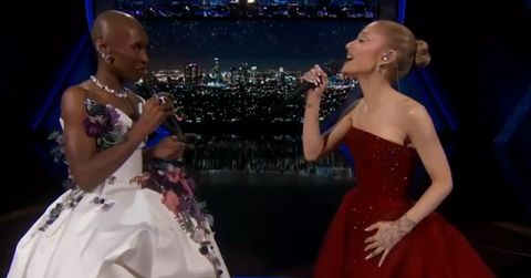 Photo of Cynthia Erivo and Ariana Grande